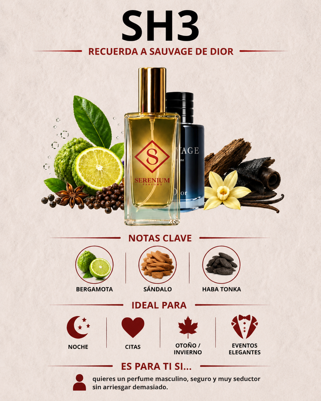 SH3 - Recuerda a Sauvage Dior - 100ml