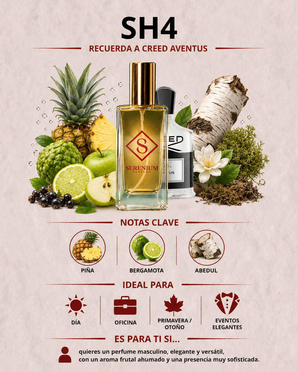 SH4 - Recuerda a Aventus de Creed - 100ml