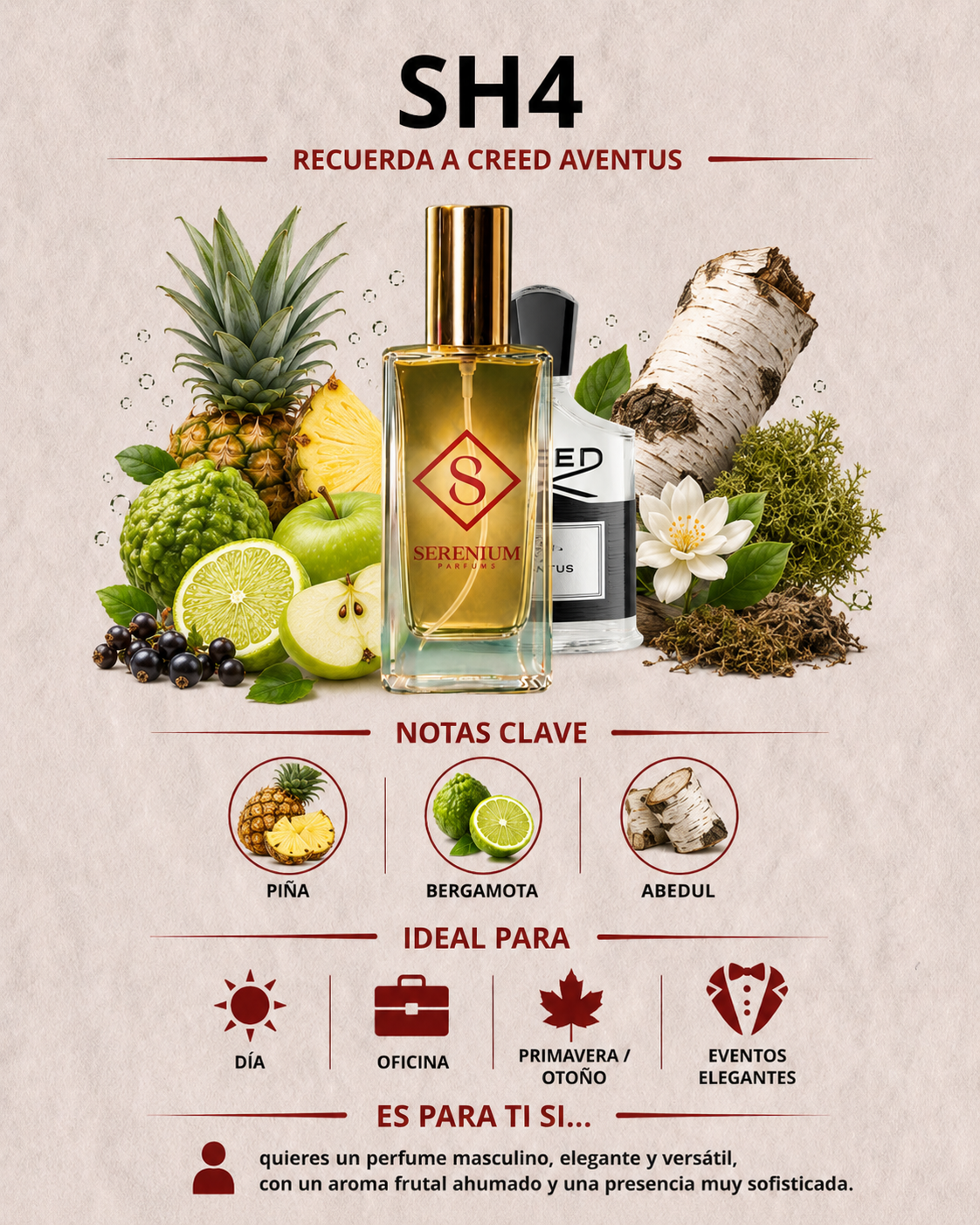 SH4 - Recuerda a Aventus de Creed - 100ml