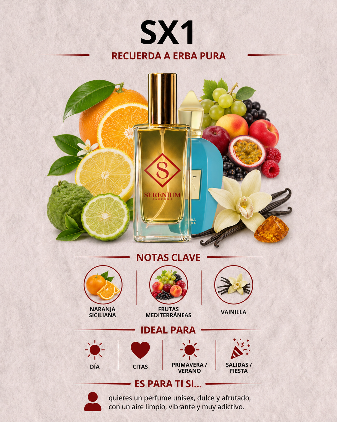 SX1 - Recuerda a Erba Pura Xerjoff - 100ml